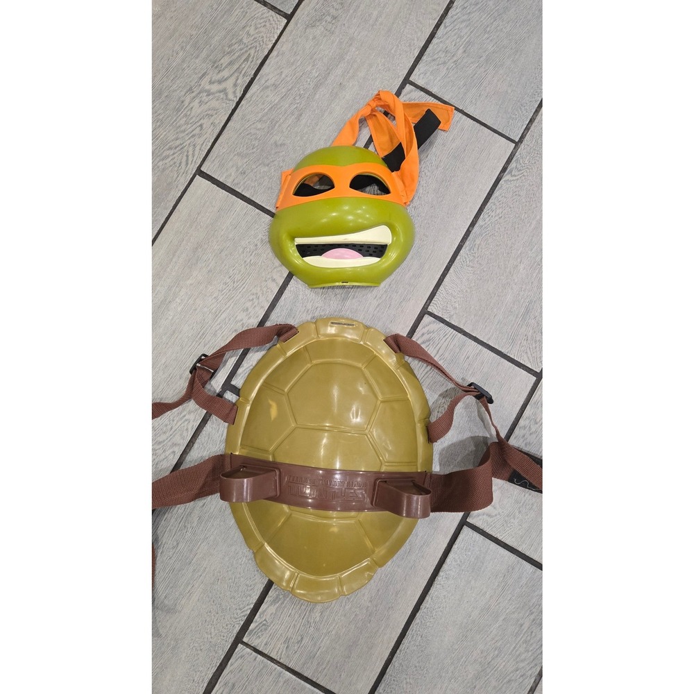 TMNT Michelangelo Costume Set Shell and Mask Teenage Mutant Ninja Turtles